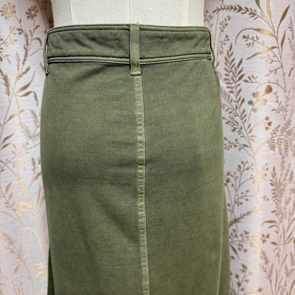 SONOMA Green Button Front Utility Midi Skirt Womens XL Prairie Cottagecore Boho - Picture 7 of 14